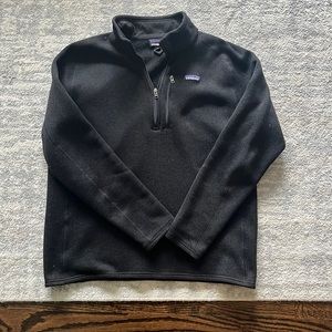 Patagonia quarter zip black size xl
